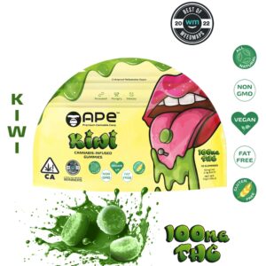 Kiwi Edibles — 100MG THC Gummies (NET WT 35g | 3.5g each)