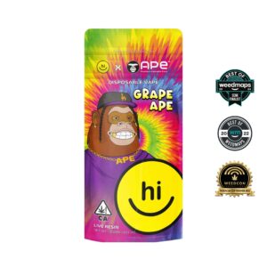 Grape APE — 1g APE & Hi! Live Resin Disposable (all in one)