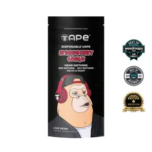 Strawberry Cough — 1g APE Live Resin Disposable Vape (all in one)