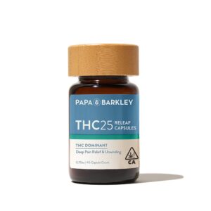 PAPA & BARKLEY CAPSULES, 25THC, FG 40CT