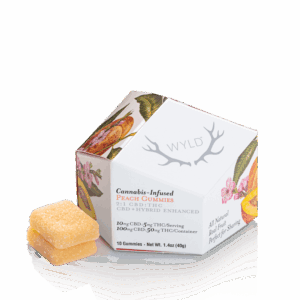 Peach 2:1 CBD + Hybrid Enhanced Gummies 100:50mg