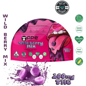 Wild Berry Mix Edibles — 100MG THC Gummies (NET WT 35g | 3.5g each)