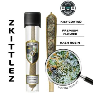 ZKITTLEZ – Prerolls Hash Rosin Infused + kief 1.3g