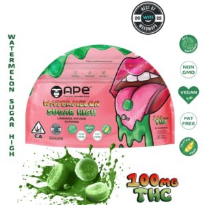 Watermelon Sugar High — 100MG THC Gummies (NET WT 35g | 3.5g each)