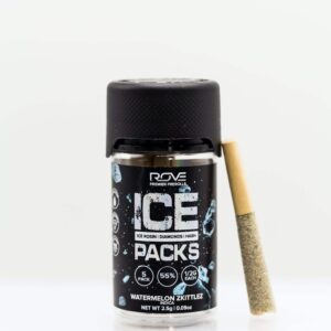 Watermelon Burst | Ice Packs Rosin, Diamond, Hash Infused | 5pk