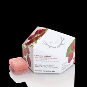 Strawberry 20:1 CBD + Hybrid Enhanced Gummies 200:10mg