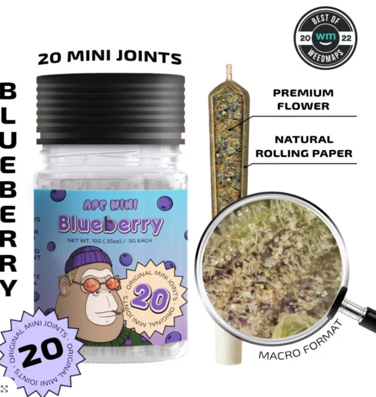 Blueberry — 20 original mini joints (10g | 0.5g each)