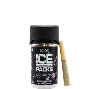 Blueberry Kush | Ice Packs Rosin, Diamond, Hash Infused | 5pk